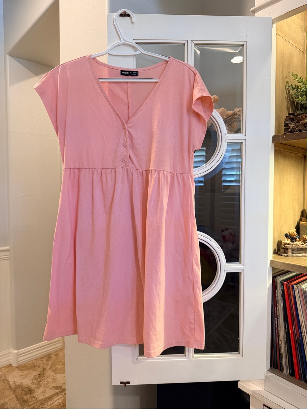 SHEIN Peach Pink Scoop Neck Top